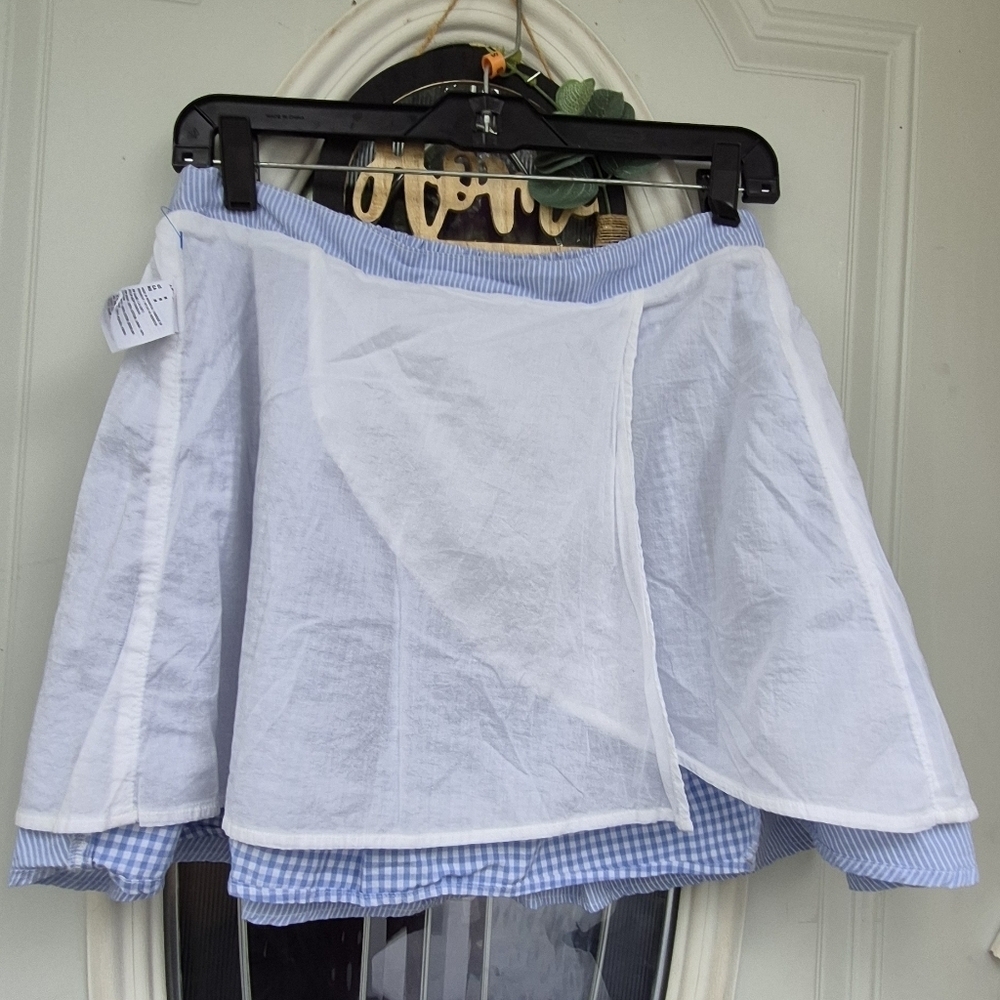 American Eagle Outfitters Asymmetrical Blue Skirt - Picture 5 of 9